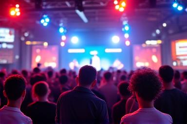 Orang ramai di sebuah persidangan teknologi